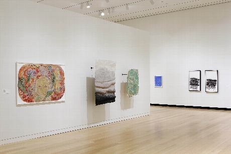  Installation view of various artists' work in the exhibition Pure Pulp: Contemporary Artists Working in Paper at Dieu Donné. Photograph by John Bentham.