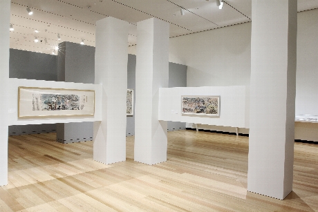  Exhibition installation view of "Yun-Fei Ji: The Intimate Universe." Photograph by John Bentham.