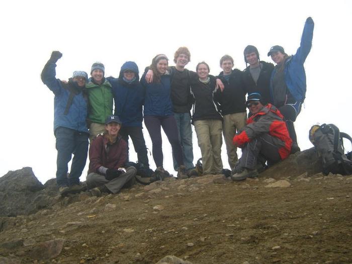 Members of the Hamilton Outing Club on top of Rucu Pichincha over winter break. PHOTO: BY EDGAR RICARDO VACA VEGA