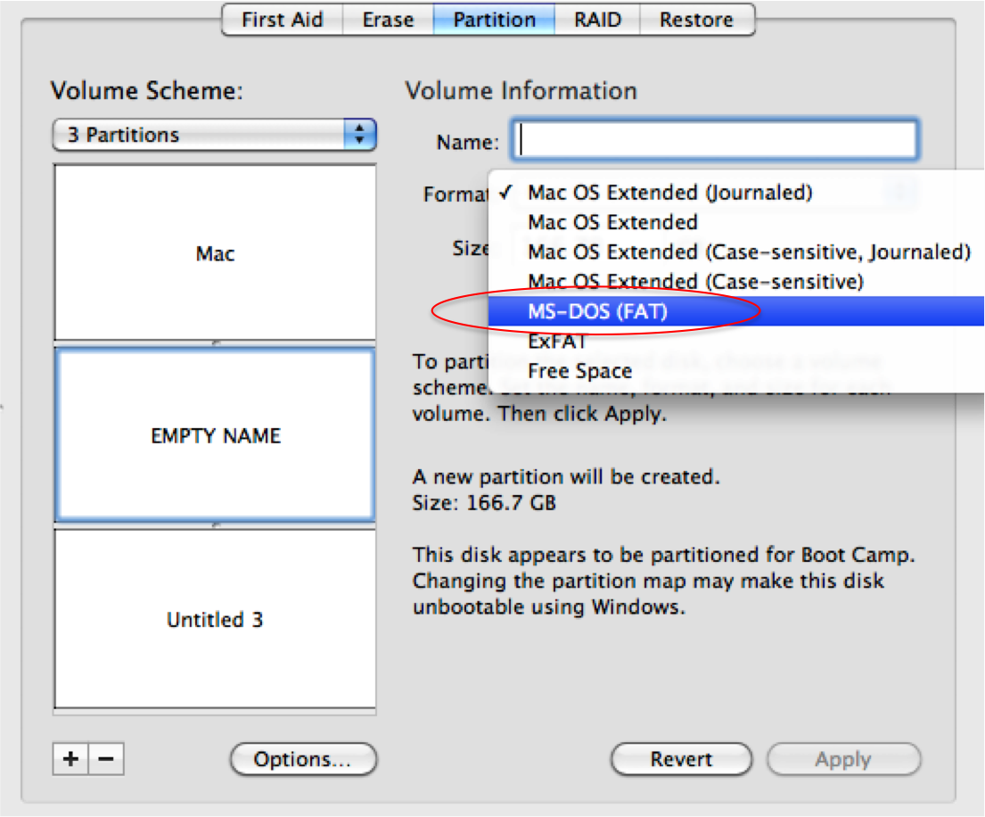 format hard disk to work with mac and windows